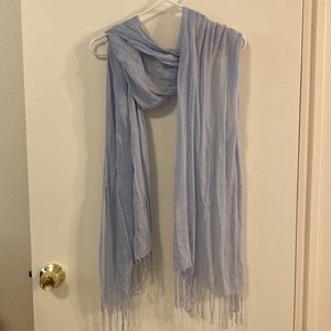 Light blue lightweight scarf